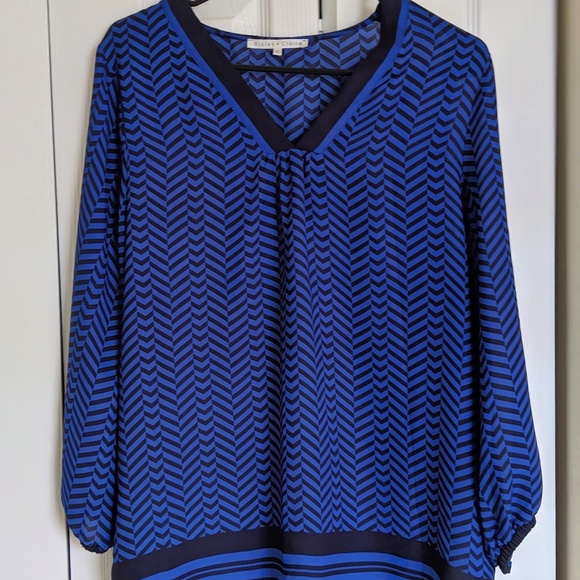 Violet and Claire Chevron blouse - Picture 2 of 4